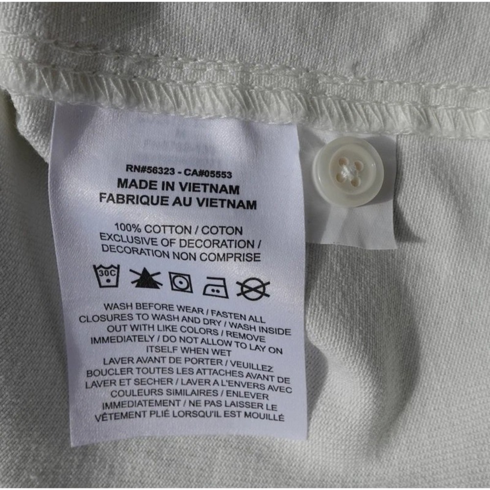 Jordan Flight Heritage Button Up Top Script Logo White FN5769-133 Medium - Picture 8 of 9
